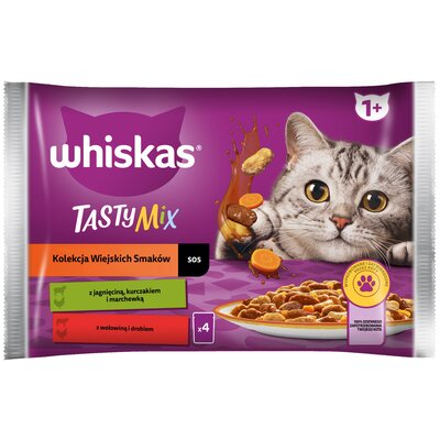 Karma dla kota WHISKAS Tasty Mix Kolekcja Wiejskich Smaków (4 x 85 g)