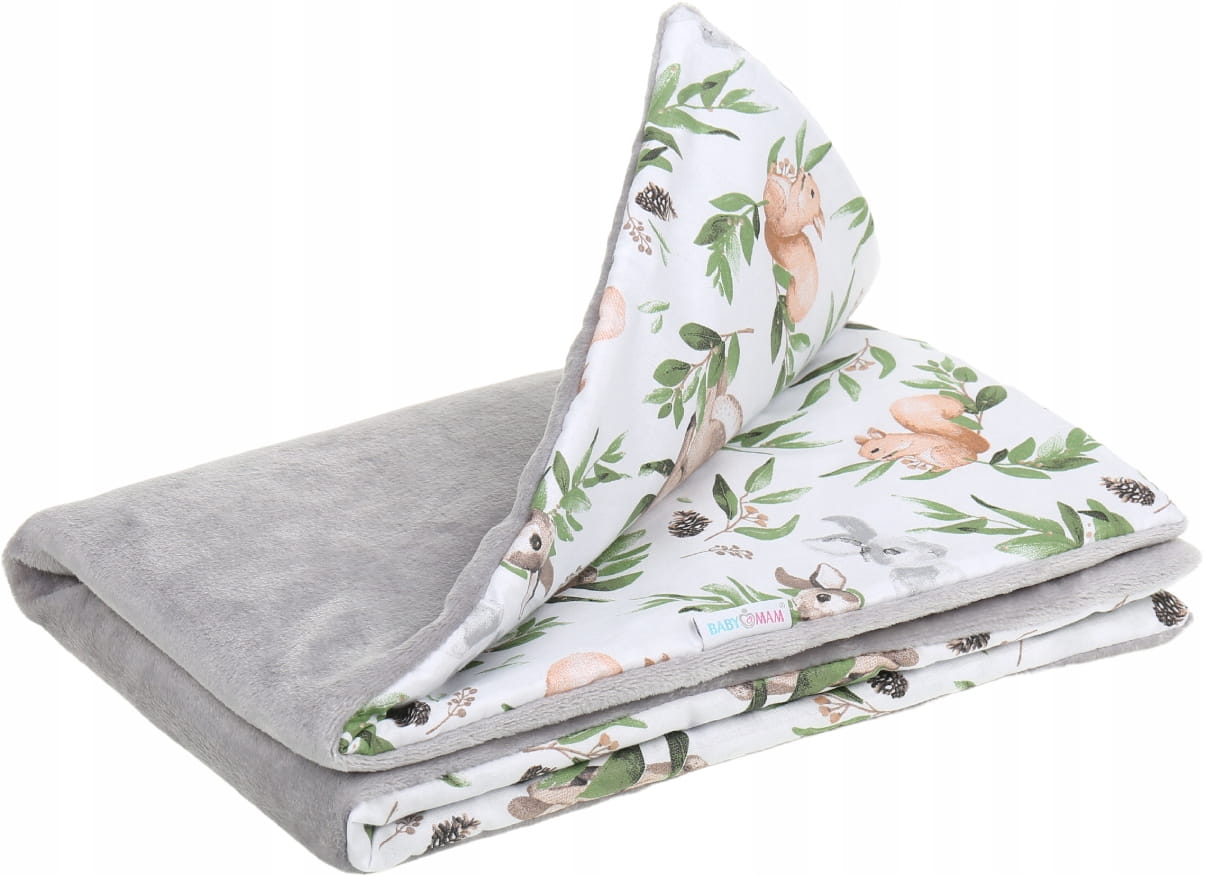 Babymam kocyk dla niemowląt uniwersalny dwustronny