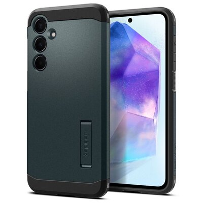 Etui SPIGEN Tough Armor do Samsung Galaxy A55 5G Zielony