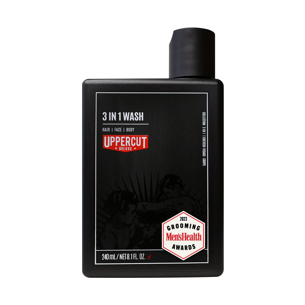 Uppercut Deluxe 3 in 1 Wash płyn do mycia włosów, twarzy i ciała, 240 ml