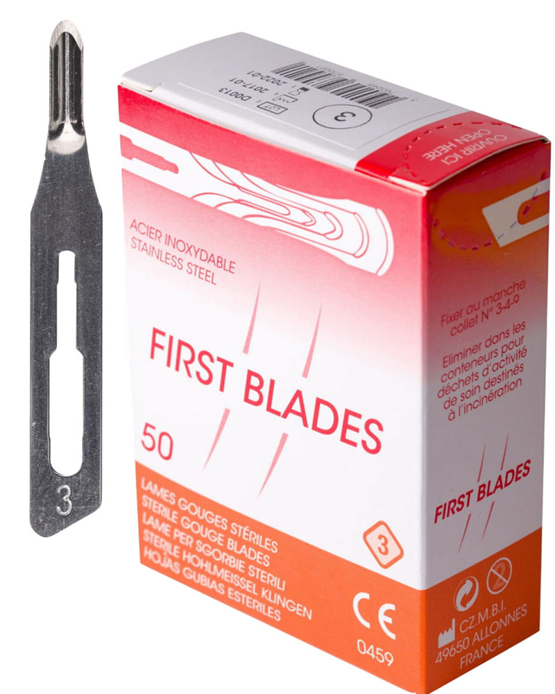 Dłutka First Blades rozmiar 3, 50 szt.