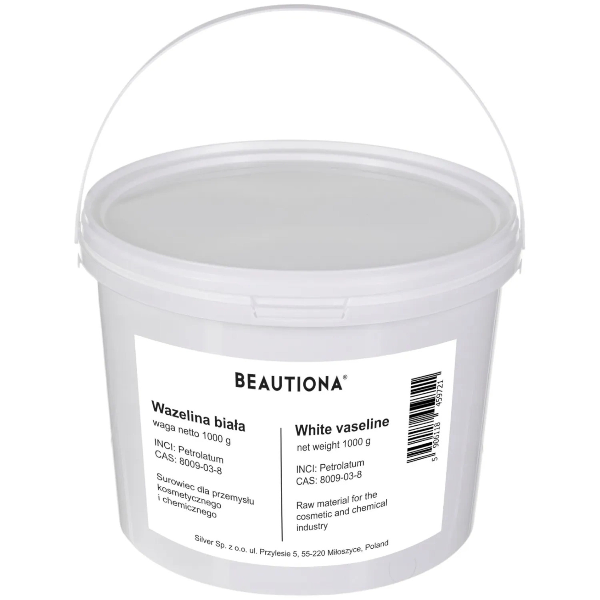 Beautiona wazelina biała kosmetyczna, 1 kg