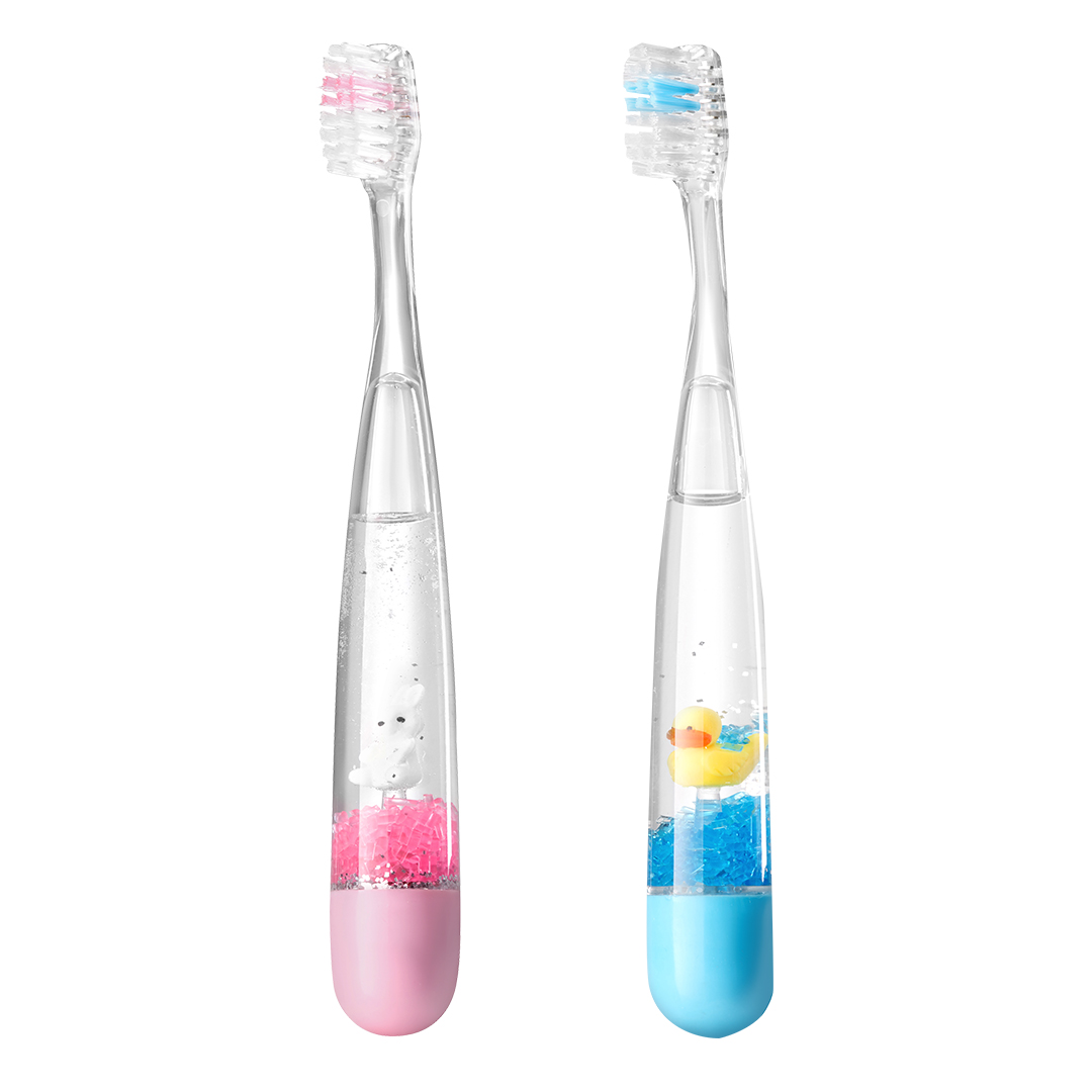 Dr Scott zestaw: kryształowa szczoteczka do zębów dla dzieci z minutnikiem niebieska, 1 szt. + kryształowa szczoteczka do zębów dla dzieci z minutn...