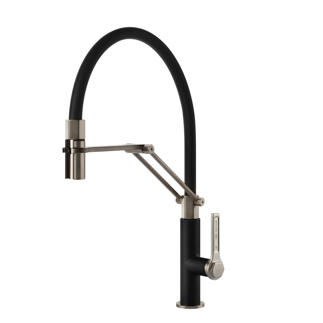 Gessi - Bateria kuchenna Officine półprofesjonalna 60055 Czarna matowa / Finox
