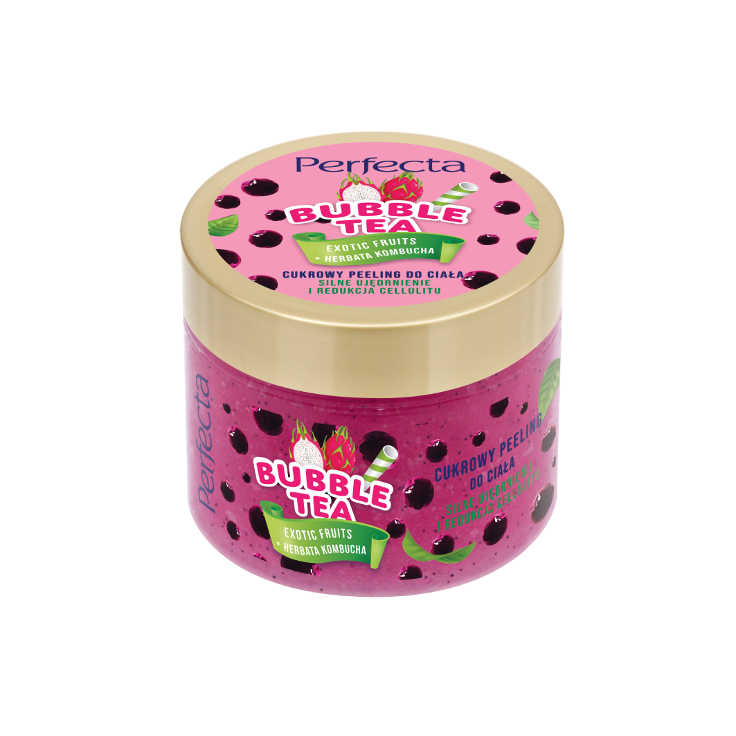 Perfecta Bubble Tea cukrowy peeling do ciała exotic fruits, 300 g