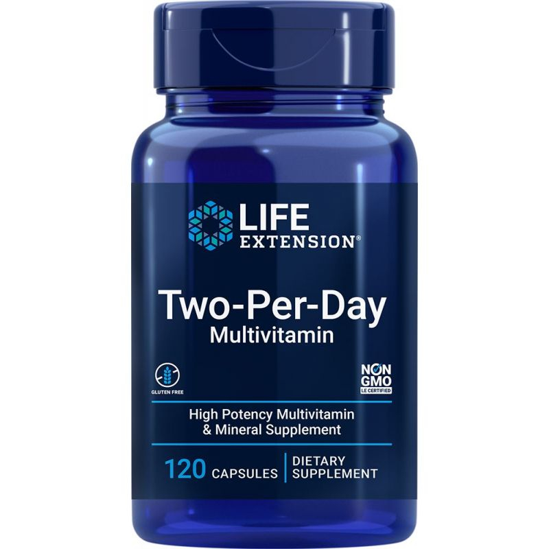Life Extension Two-Per-Day suplement diety, 120 kaps./1 opak.