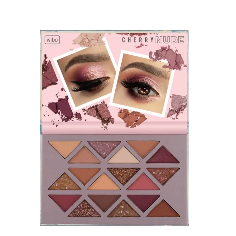 Wibo Cherry Nude paleta 17 cieni do powiek i korektor, 11 g