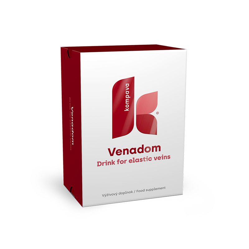 Kompava Venadom suplement diety z kompleksem substancji Vena-matrix o smaku pomarańczowym, 25x11g