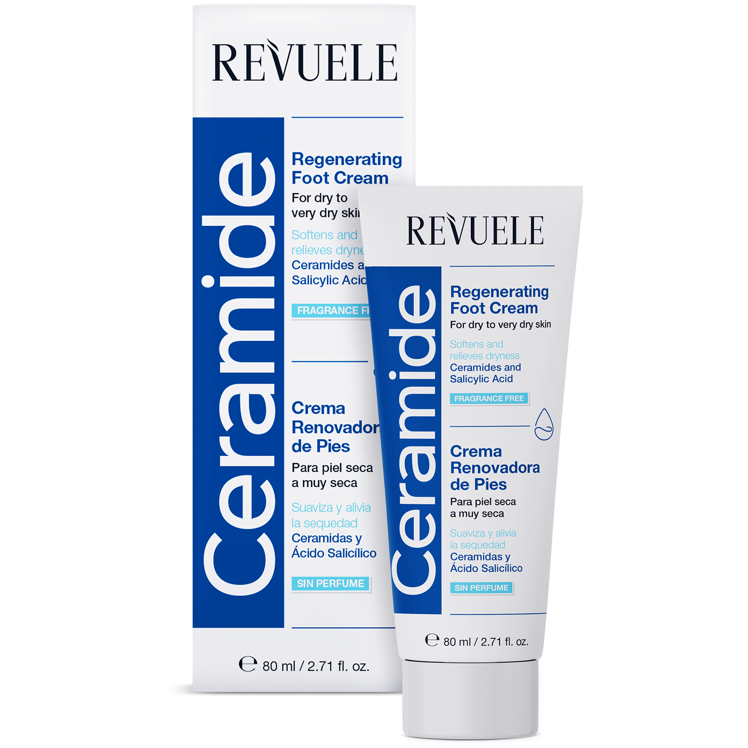Revuele Ceramide regenerujący krem do stóp, 80 ml
