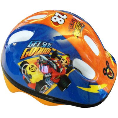 Kask DISNEY Myszka Miki Niebiesko pomarańczowy dla Dzieci (rozmiar 44-48)