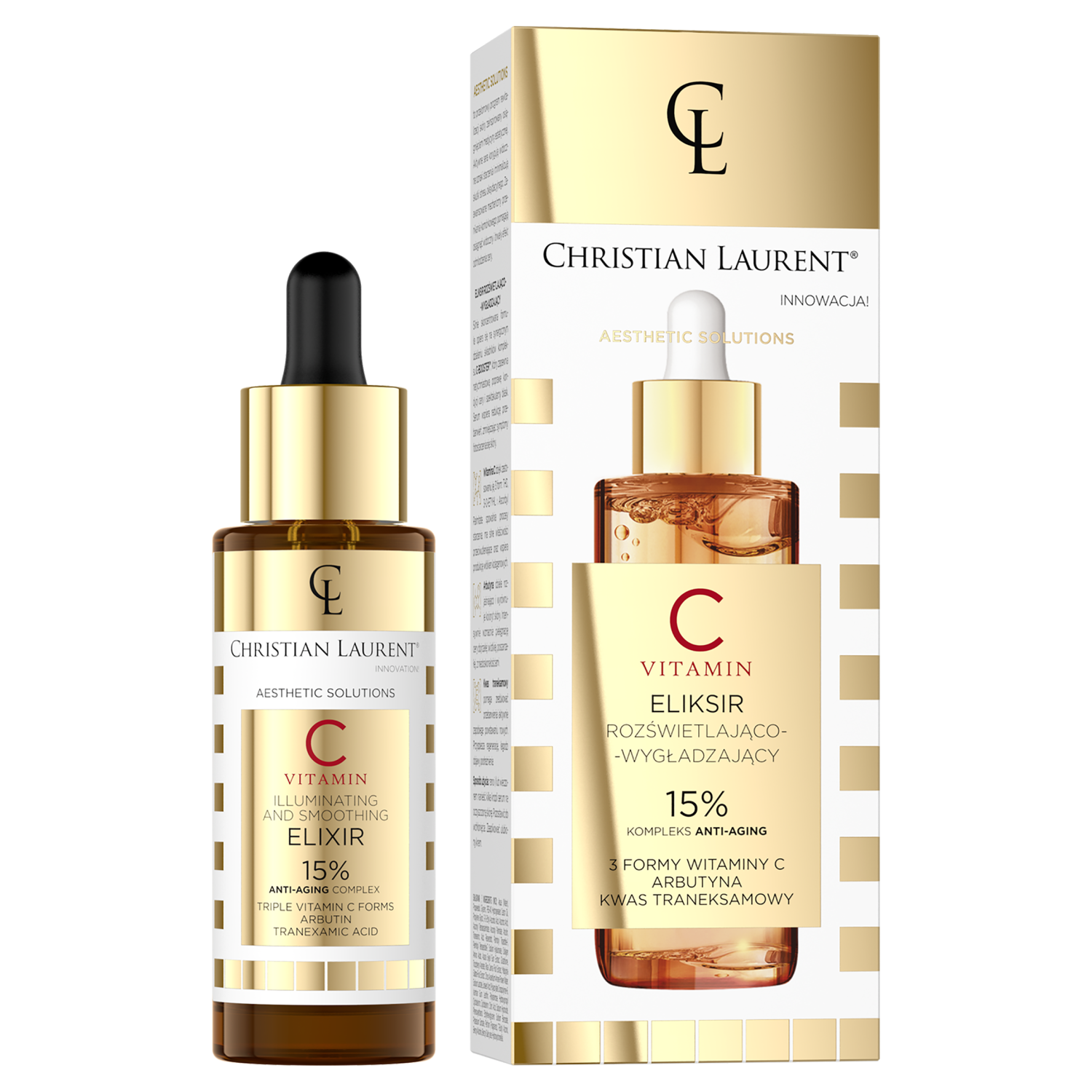 Christian Laurent Aestetic solutions rozświetlająco-wygładzający eliksir do twarzy, 30 ml