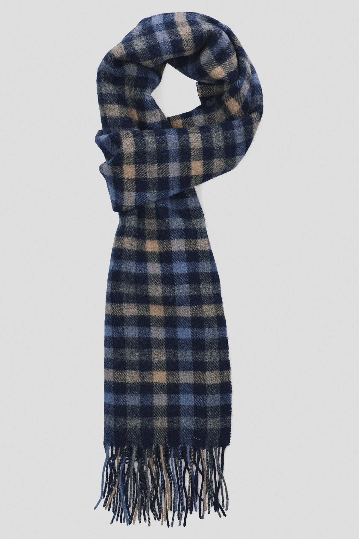 Lancerto Szal Wełniany Mixkolor w Kratę