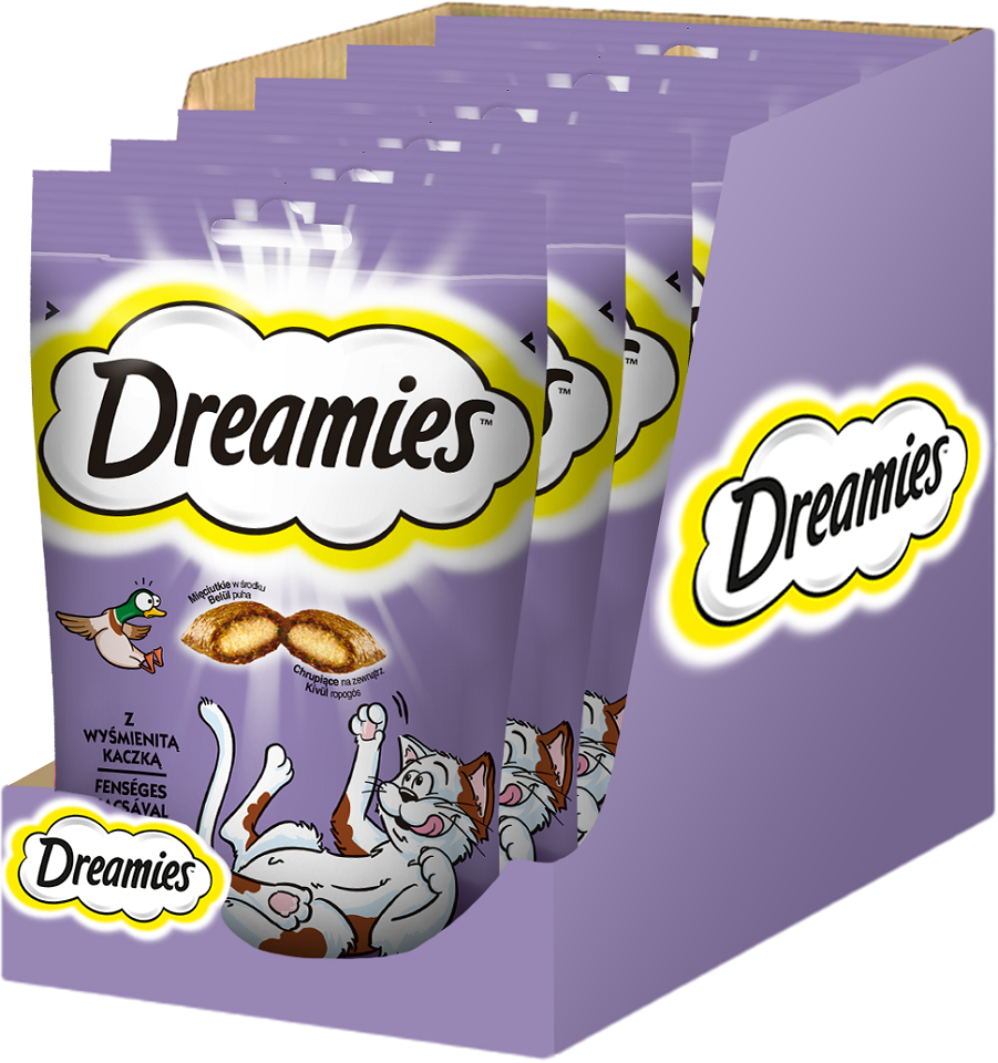 DREAMIES 6x60 g przysmak z wyśmienitą kaczką dla kota