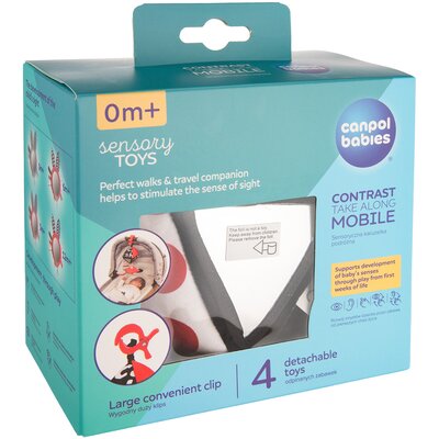 Zawieszka do wózka CANPOL BABIES Sensory Toys Karuzelka podróżna do wózka 68/083