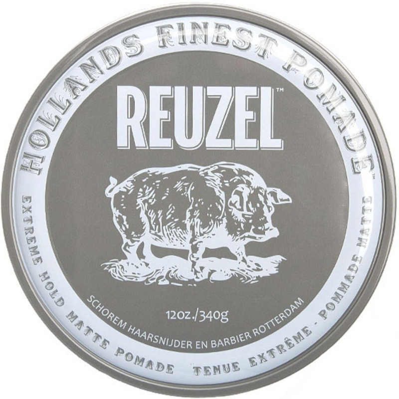 Reuzel Extreme Hold Matte Pomade ekstramocna matowa pomada do włosów, 340 g