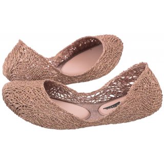 Baleriny Melissa Campana Flow AD 32984/53488 Gold Glitter Clear/Pink