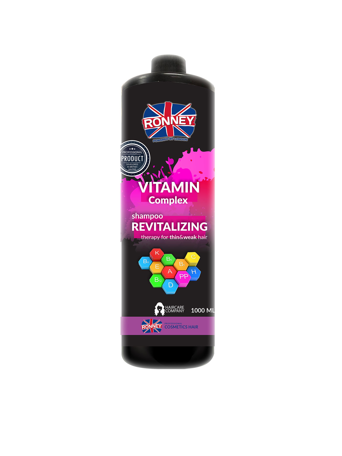 RONNEY Vitamin Complex Revitalizing Therapy Szampon rewitalizujący do włosów cienkich i osłabionych, 1000 ml
