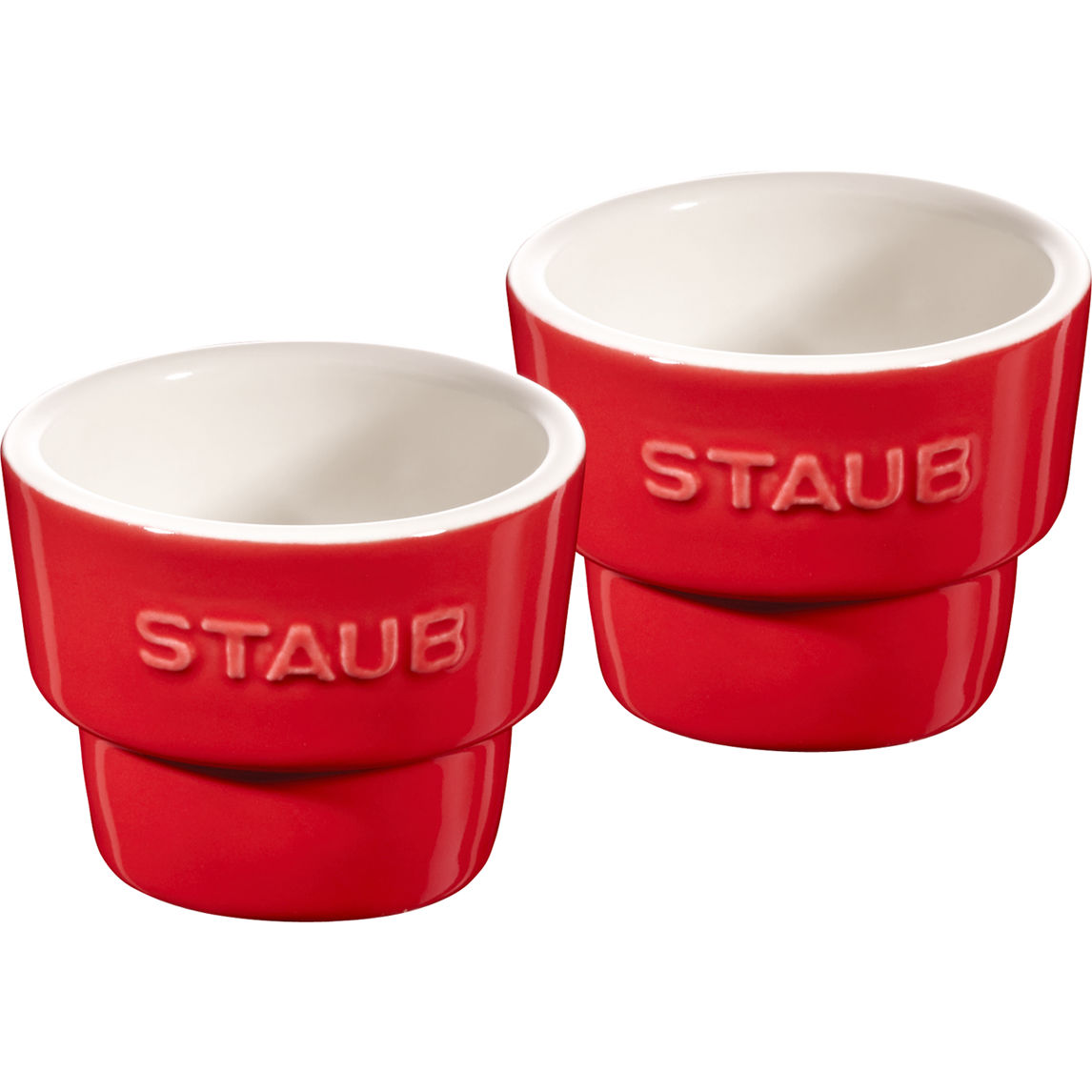 Staub -  Zestaw kieliszków do jajek Serving 2 sztuki czerwony