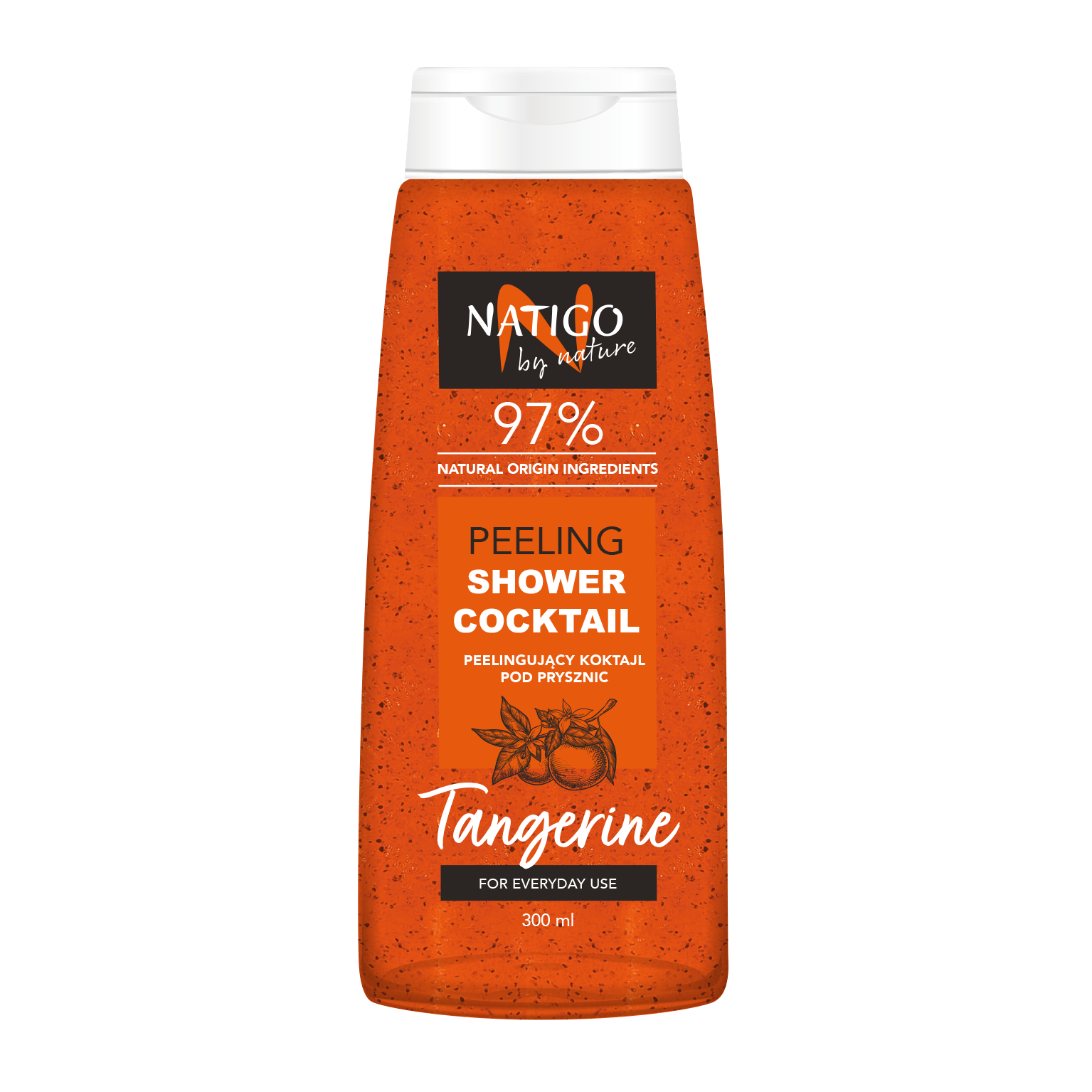 Natigo By Nature Tangerine peelingujący żel pod prysznic, 300 ml