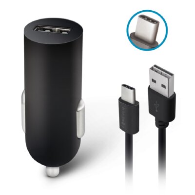 Ładowarka samochodowa FOREVER M02 + kabel Usb-C