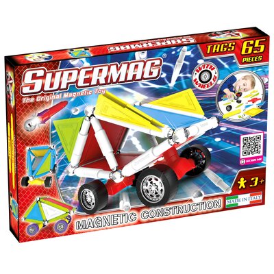 Klocki magnetyczne SUPERMAG Tags Wheels 0182
