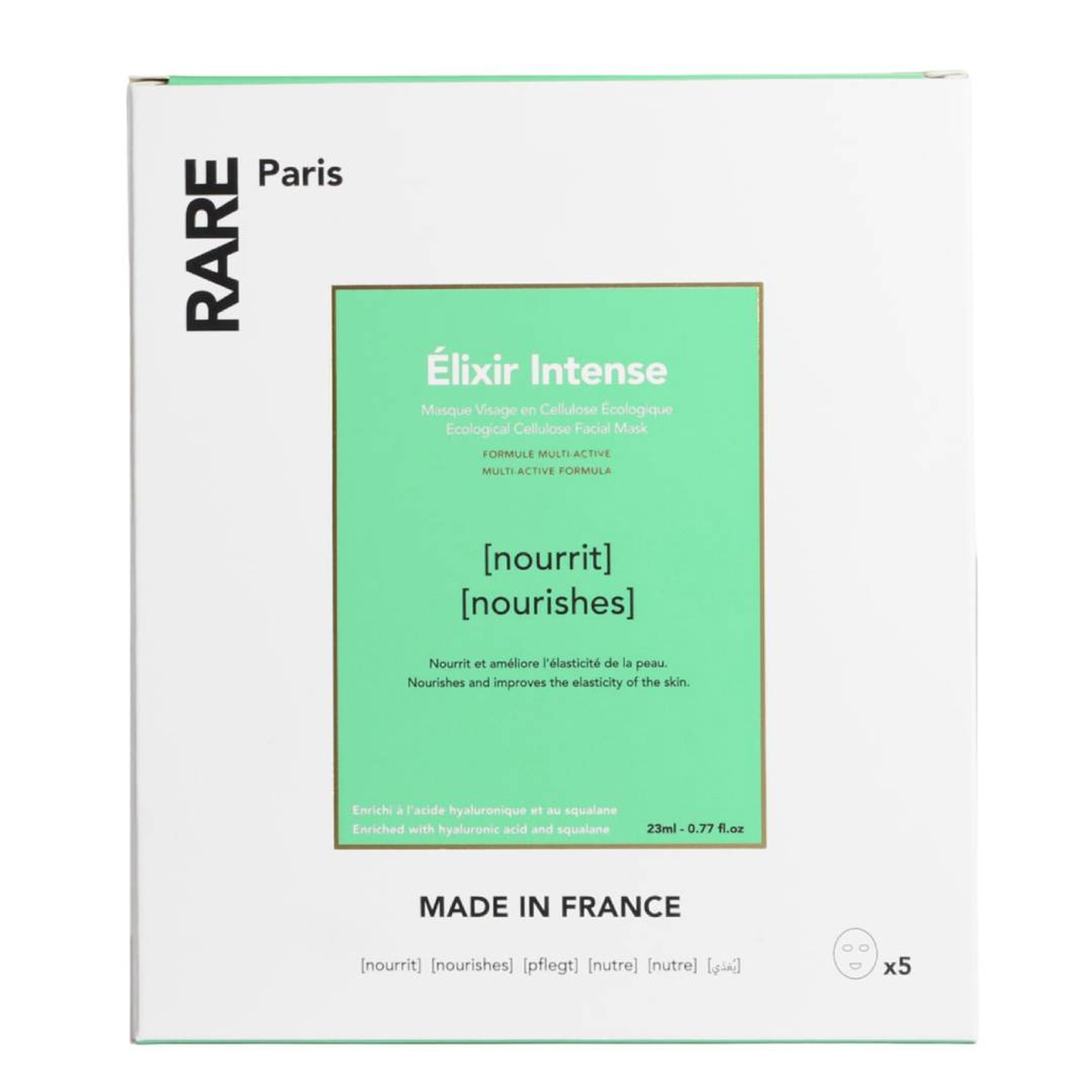 Rare Paris zestaw odżywczych masek do twarzy, 5x23 ml