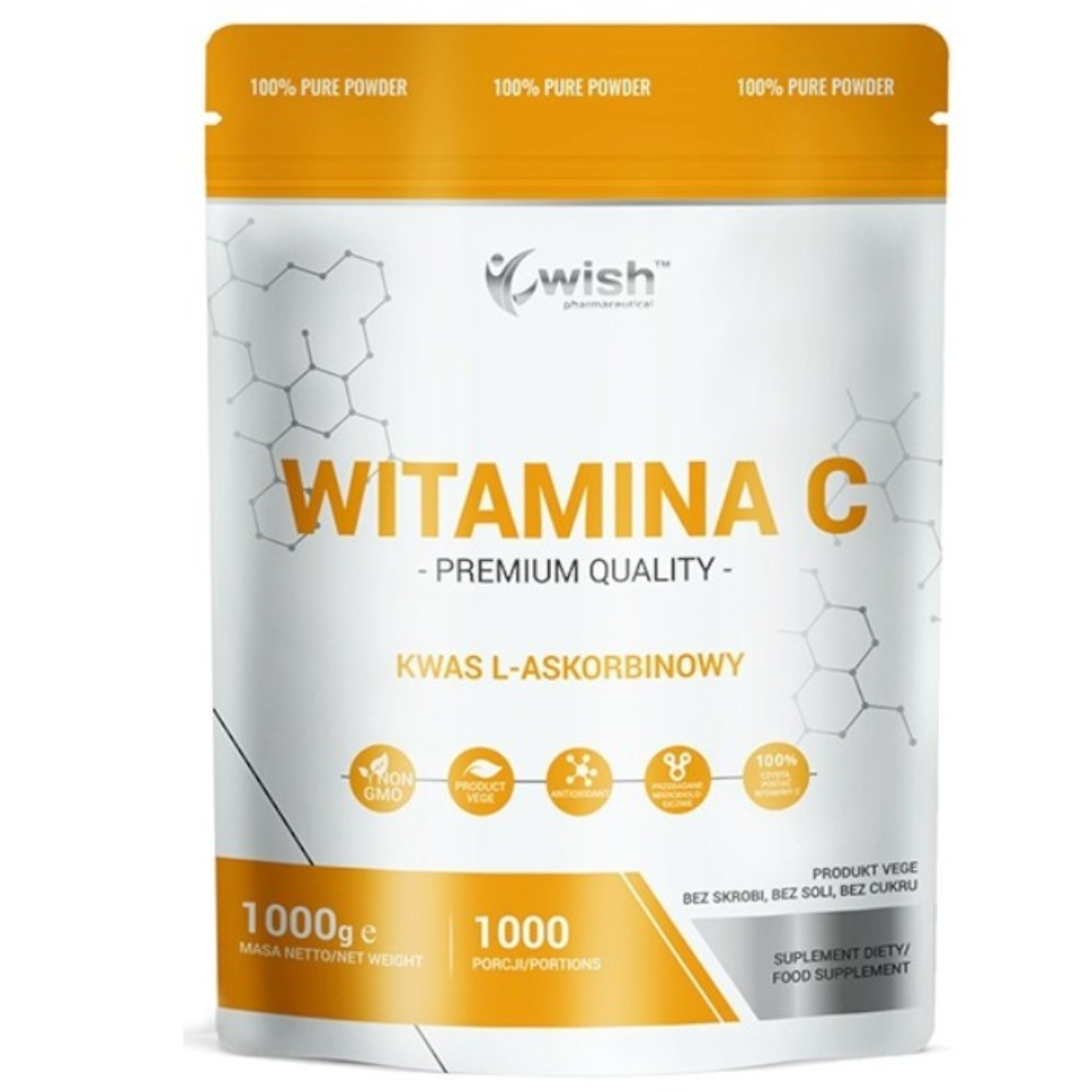 Wish Witamina C 1000 mg suplement diety, 1000 g