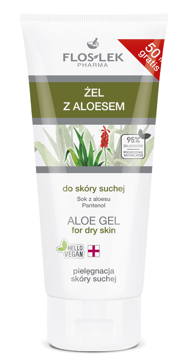 Floslek, żel z aloesem do skóry suchej, 200 ml