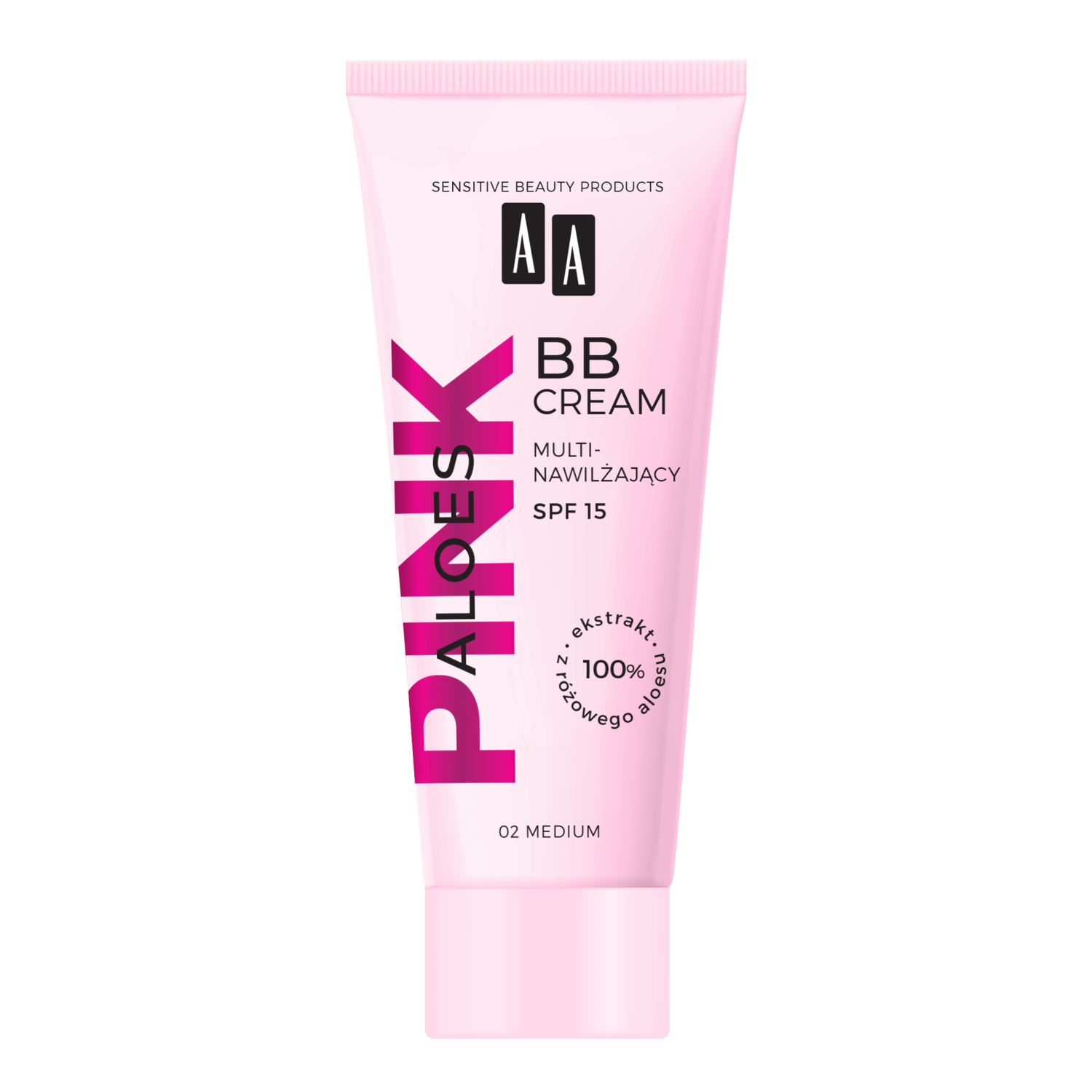 AA Aloes Pink multinawilżający krem BB do twarzy 02 medium, 30 ml