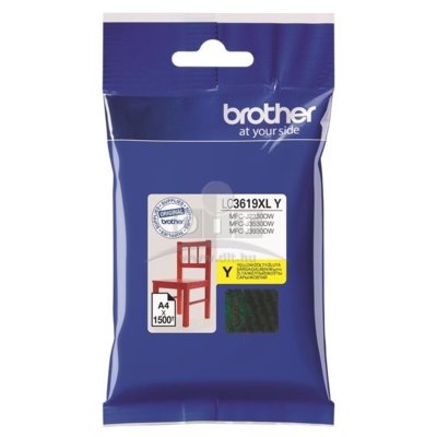 Tusz BROTHER Żółty 17.55 ml LC-3619XLY