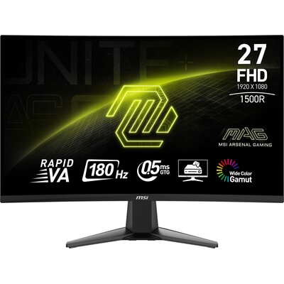 Monitor MSI MAG 27C6F 27" 1920x1080px 180Hz 0.5 ms [GTG] Curved