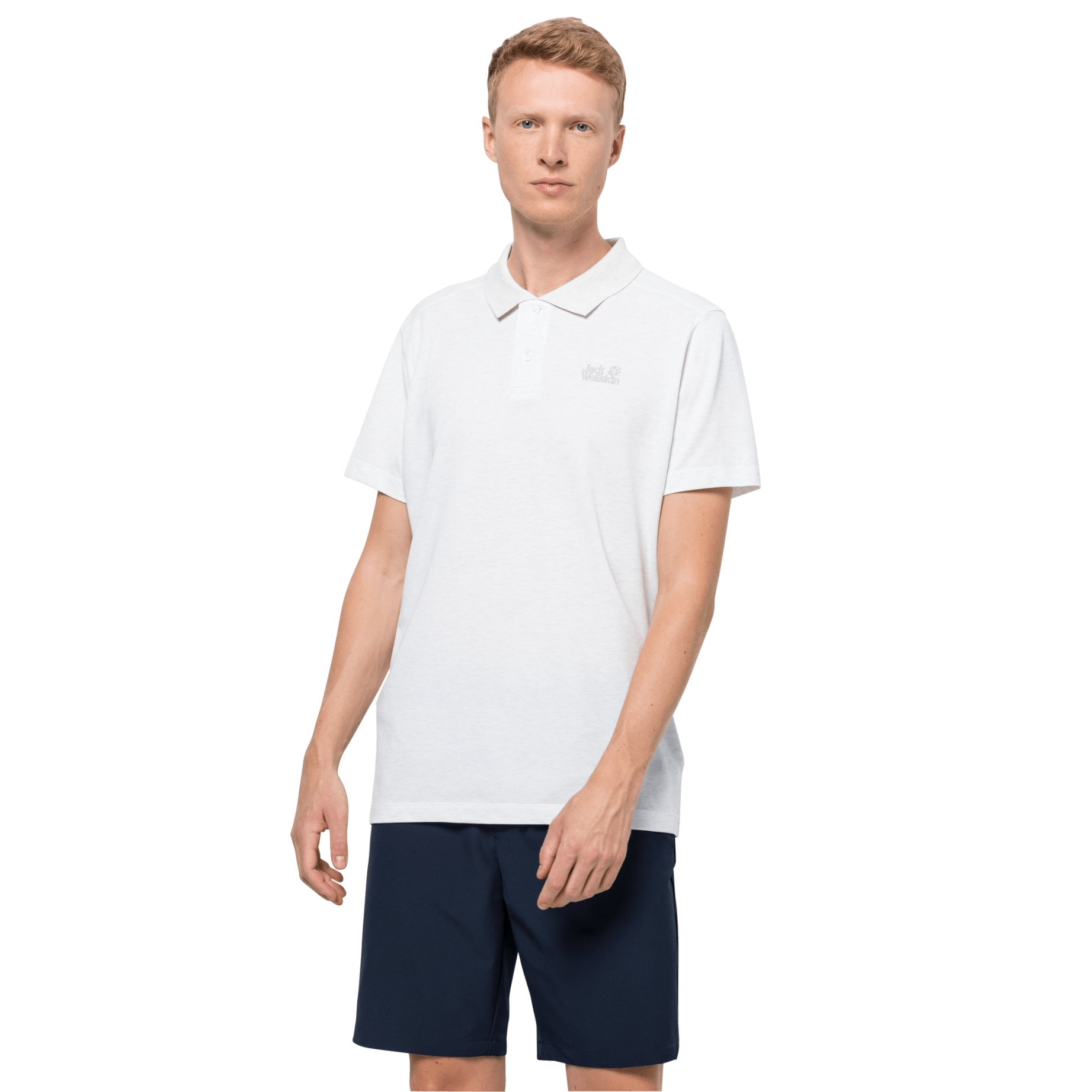 Koszulka męska PIQUE POLO MEN white rush - M