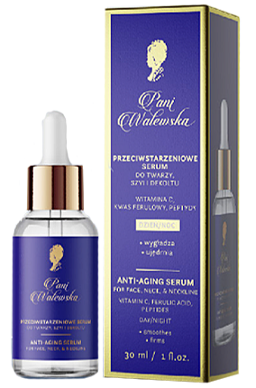 Pani Walewska przeciwstarzeniowe serum do twarzy, szyi i dekoltu, 30 ml