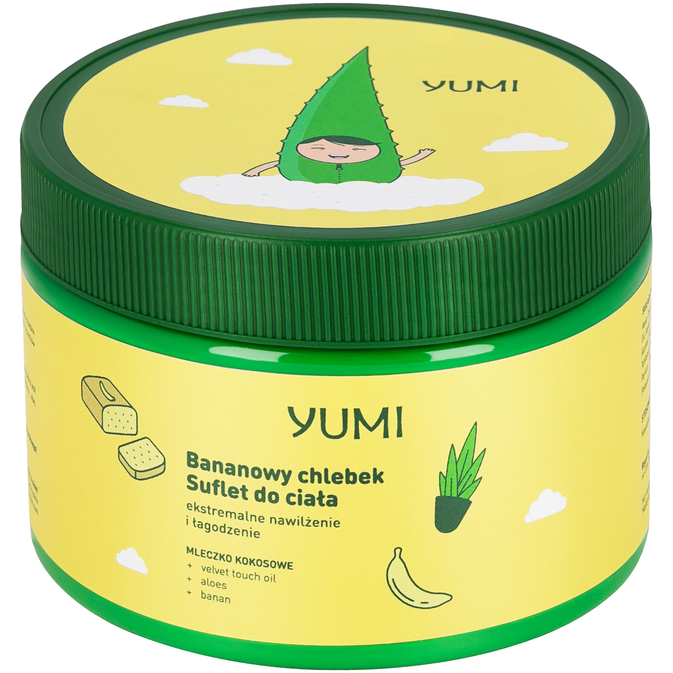Yumi suflet do ciała bananowy chlebek, 300 ml