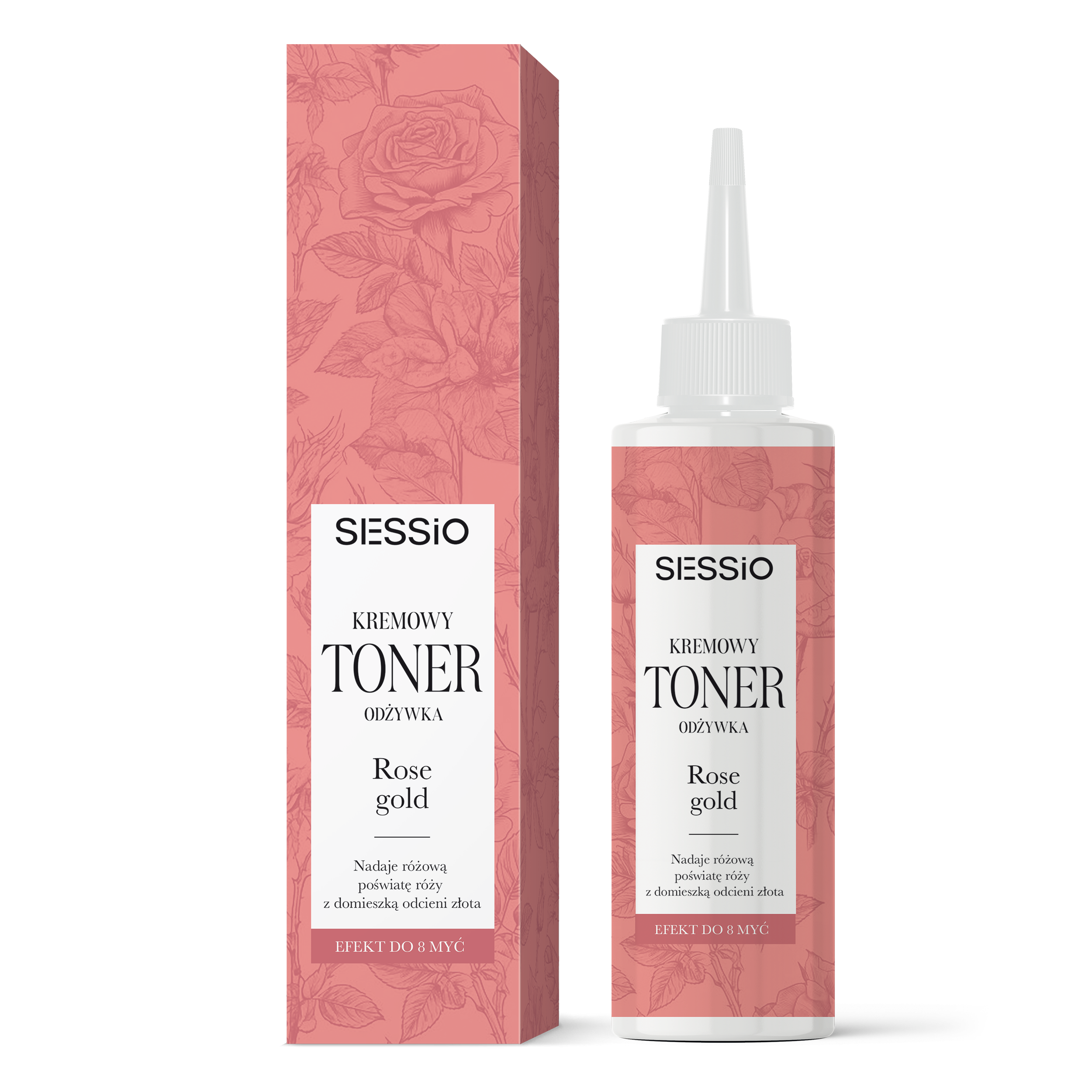Sessio kremowy toner-odżywka do włosów rose gold, 100 ml