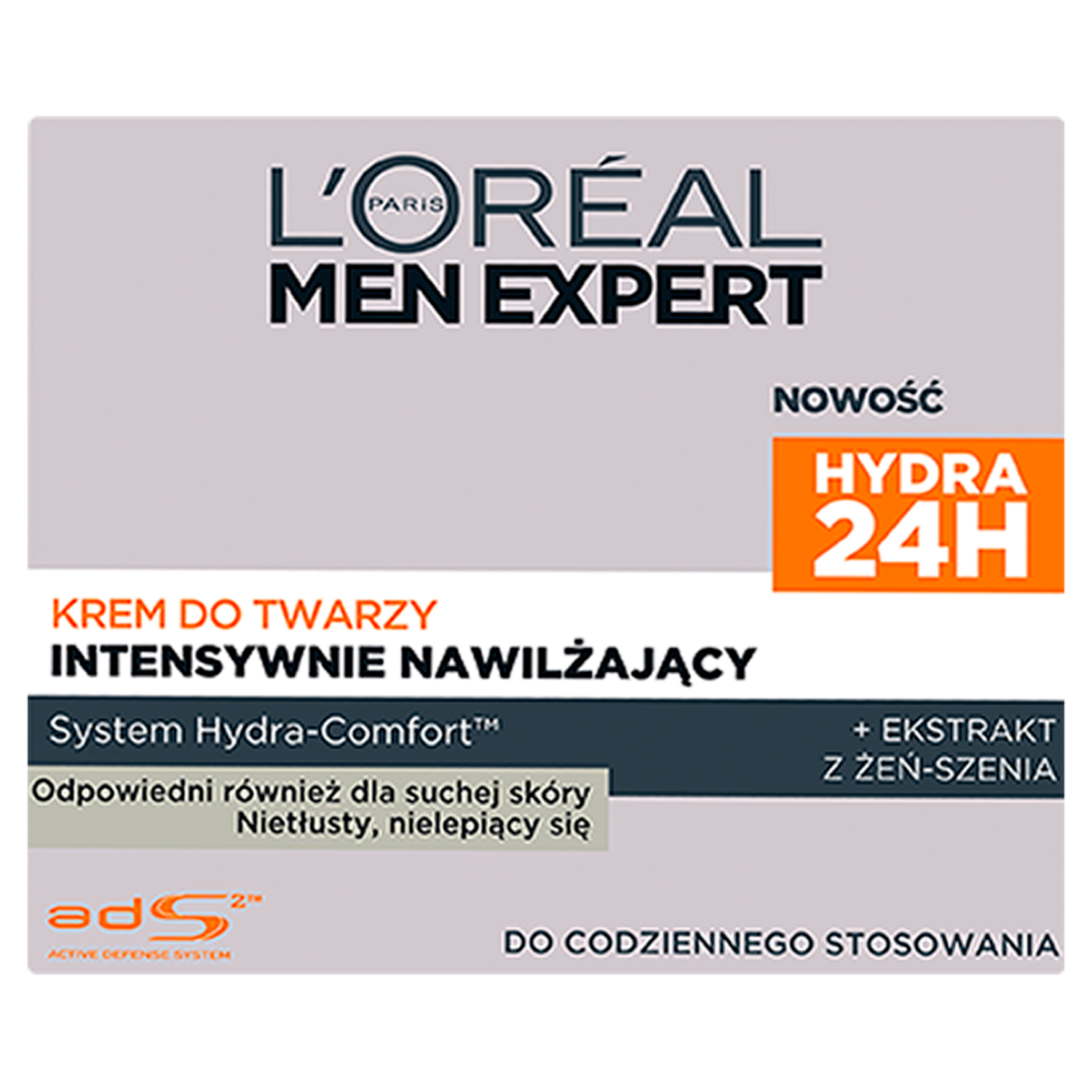 L'Oréal Paris Men Expert Hydra 24H intensywnie nawilżający krem do twarzy męski, 50 ml