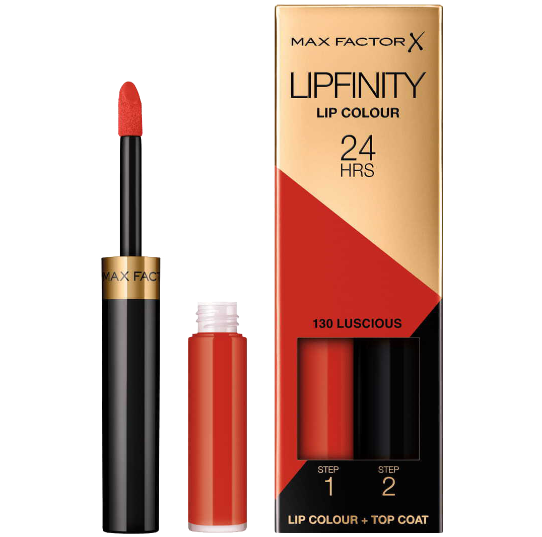 Max Factor Lipfinity Lip Colour 24H dwufazowa szminka o długotrwałym efekcie 130 luscious, 2,3 ml + 1,9 g