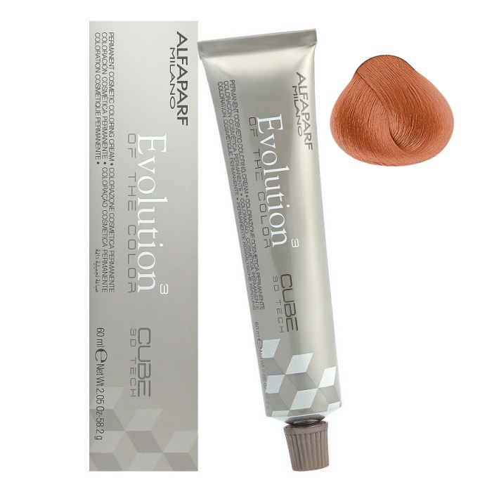 Alfaparf Evolution of the Color Cube trwała farba do włosów 7.452 średni blond miedziano-mahoniowo-fioletowy, 60 ml