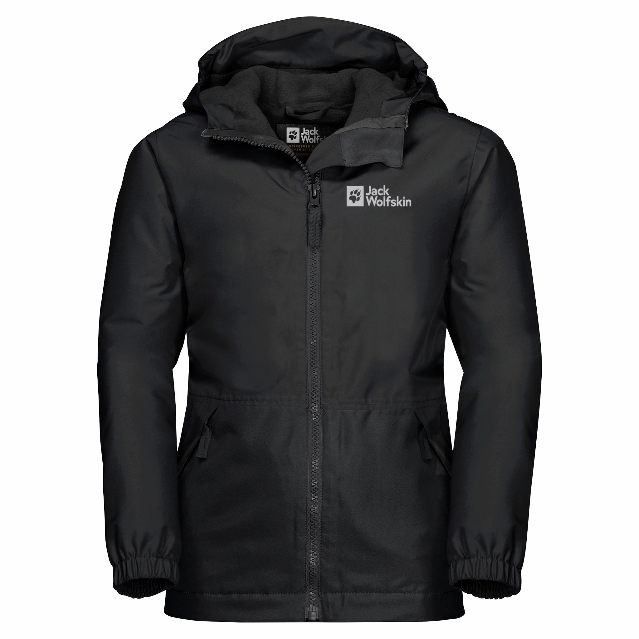 Dziecięca kurtka zimowa Jack Wolfskin SNOWY DAYS JACKET KIDS black - 104