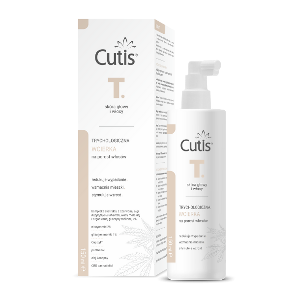 Cutis T. - Trychologiczna  wcierka na porost włosów, 150 ml