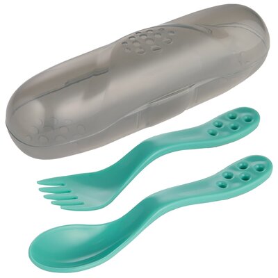 Zestaw sztućców CANPOL BABIES 74/019 Turkusowy (3 elementy)