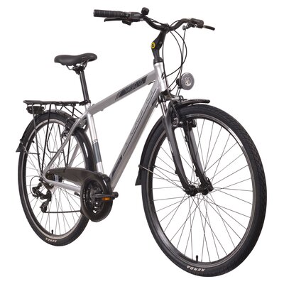 Rower trekkingowy INDIANA X-Road 1.0 M17 28 cali męski Srebrny