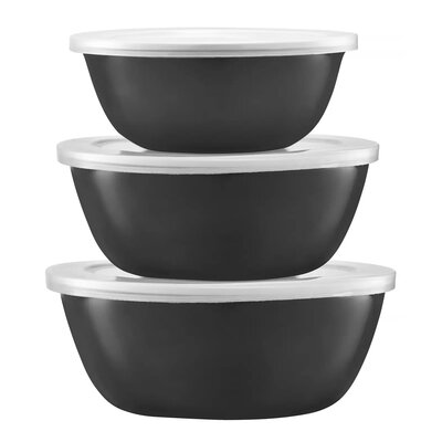 Zestaw misek EMALIA OLKUSZ 29300 Szary (3 sztuki)