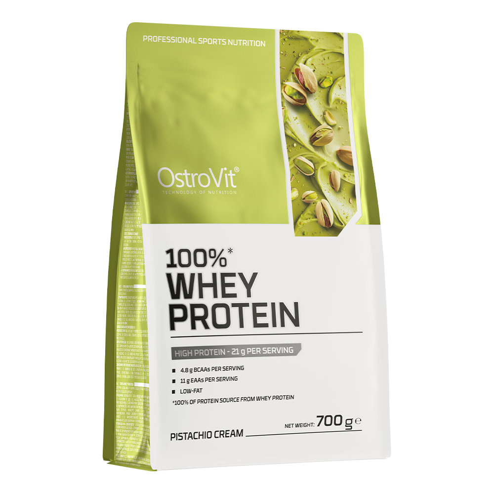 OstroVit 100% Whey Protein suplement diety o smaku pistacjowo-kremowym, 700 g