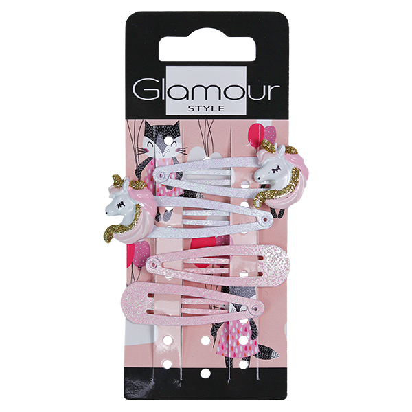 Glamour spinki do włosów, 4 szt./1 opak.