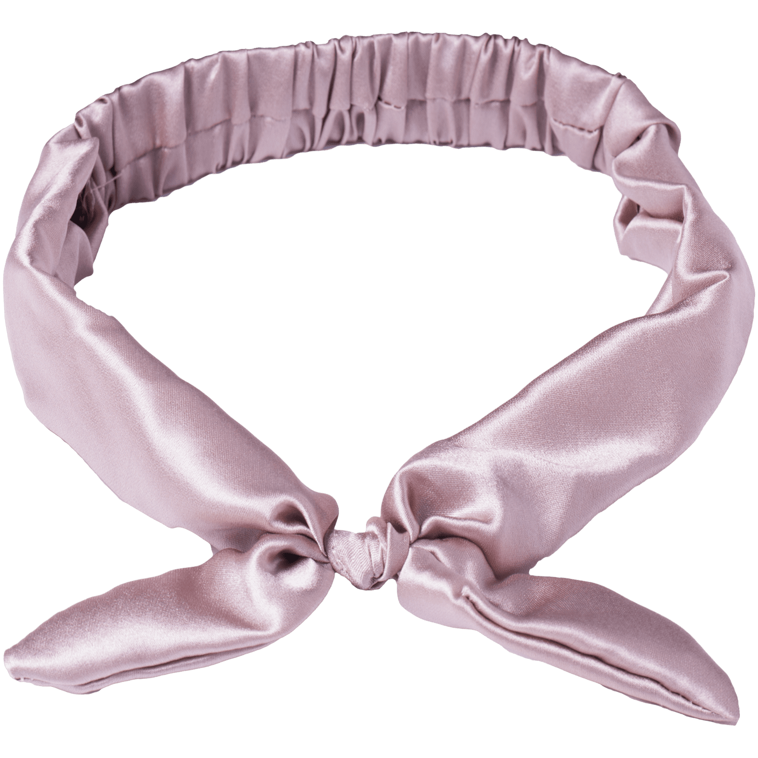 Cat&Cat jedwabna opaska z uszami do włosów różowa, 1 szt.