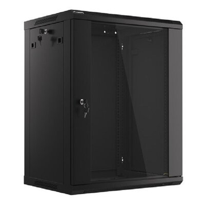 Szafa RACK LANBERG 19" 15U WF01-6415-10B 600 x 450 mm, Wisząca Czarny