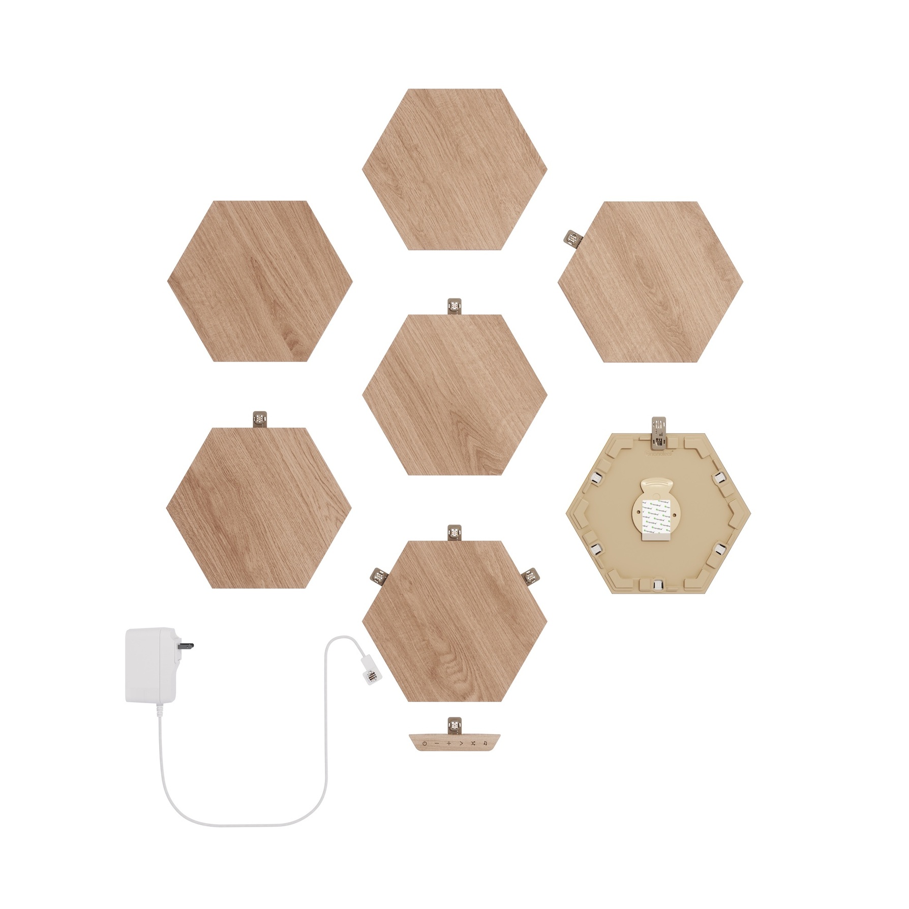 Nanoleaf Elements Hexagons Starter Kit - panele świetlne (7 paneli świetlnych, w tym kontroler)