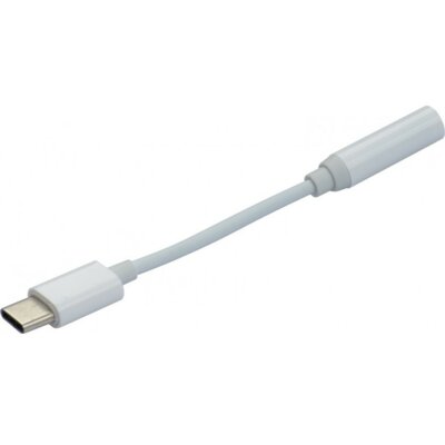 Adapter USB Typ C - Jack 3.5 mm WG Biały