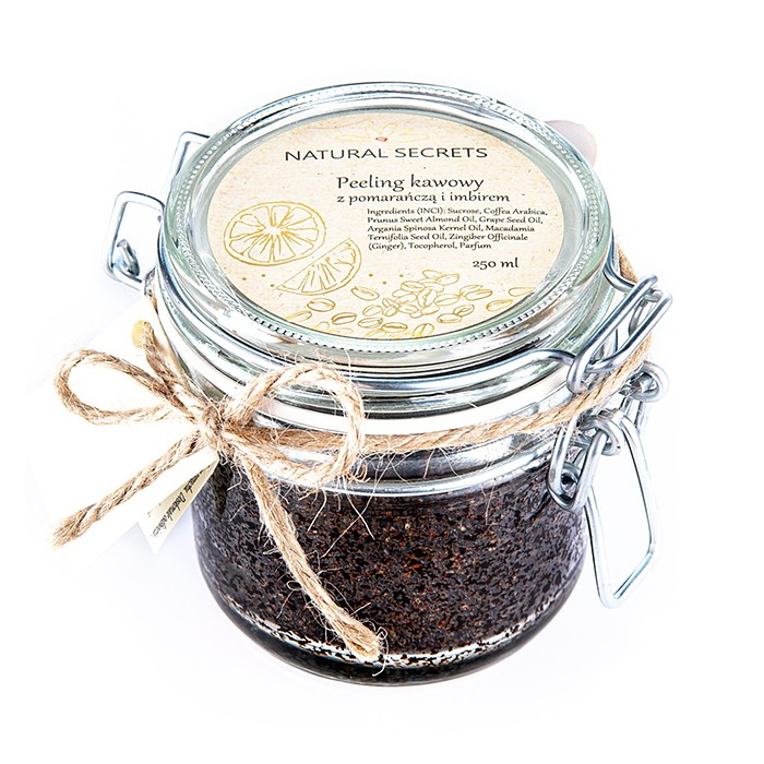 Natural Secrets antycellulitowy peeling kawowy do ciała, 250 ml